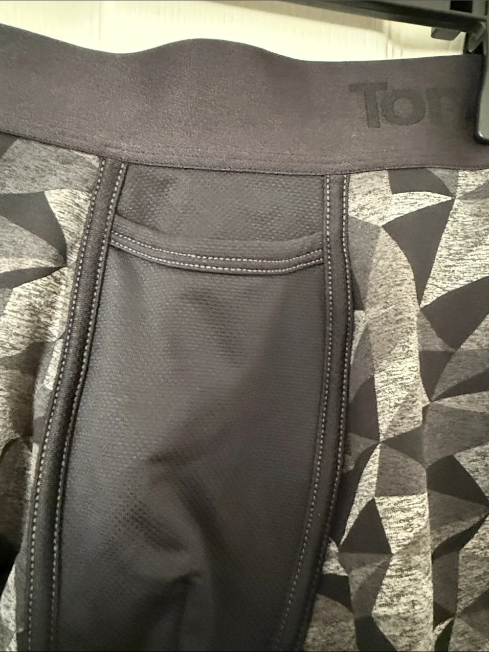 Tommy  John’s Men's Gray Geometric Performance Boxer Briefs